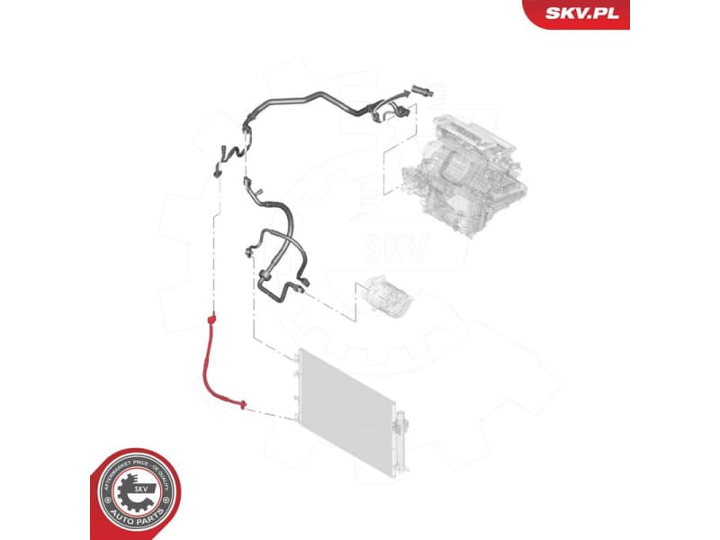 High/Low-pressure Line, air conditioning 54SKV628
