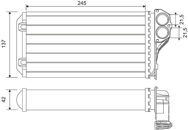 Heat Exchanger, interior heating 812322