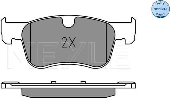 Brake Pad Set, disc brake MEYLE-ORIGINAL: True to OE. 025 258 3617 - image 2