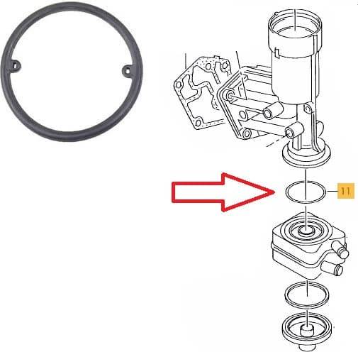 Gasket oil cooler 634.380