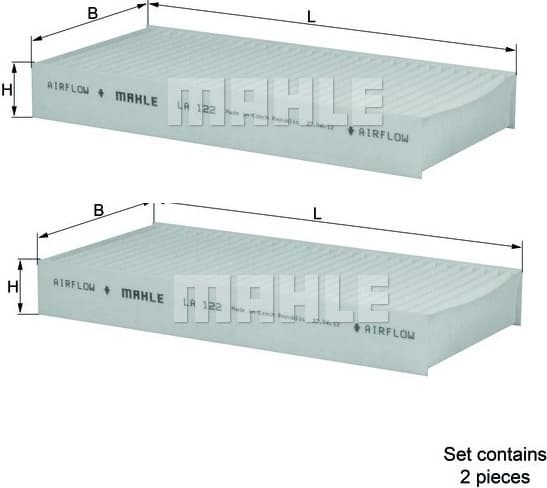 Filter cabin LA122/S - image 4