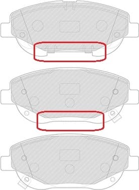 Brake pads front, Top Quality FDB4824