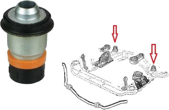 Silentblock front suspension support T405710 - image 3