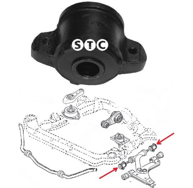 Silentblock front axle T404778 - image 3