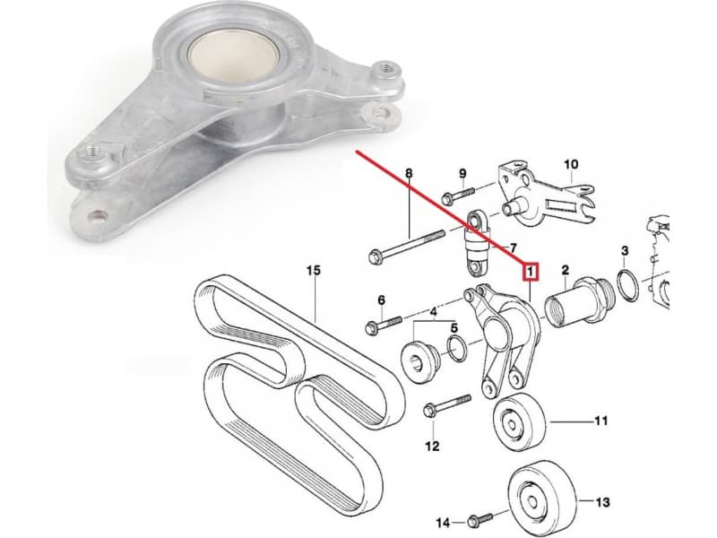 Tensioner lever 11287786259