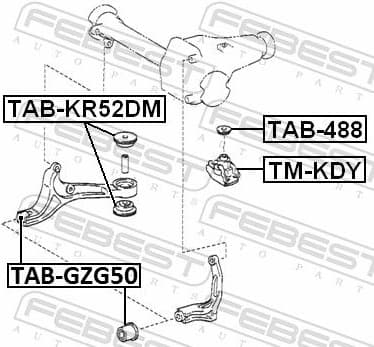 Mounting, differential TAB-GZG50 - image 2