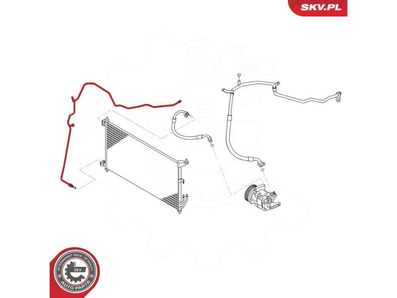 High/Low-pressure Line, air conditioning 54SKV678 - image 5
