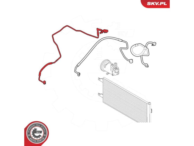 High/Low-pressure Line, air conditioning 54SKV606