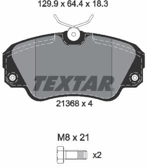 Brake Pad Set, disc brake Q+ 2136801
