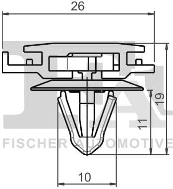 Clip, trim/protection strip 22-40023.25 - image 2