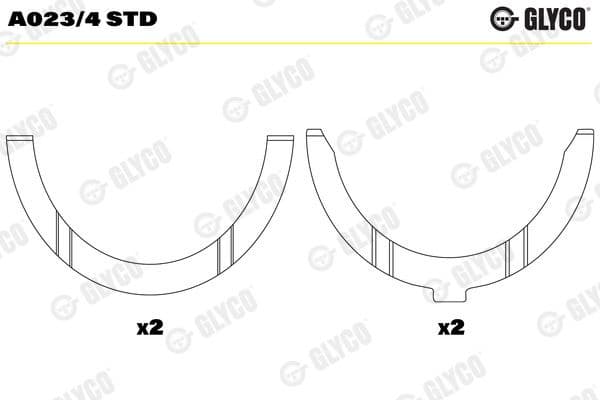 Spacer, crankshaft A023/4 STD