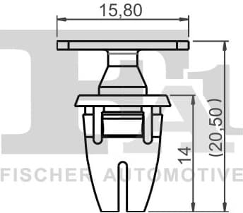 Clip, trim/protection strip 14-40085.5 - image 2