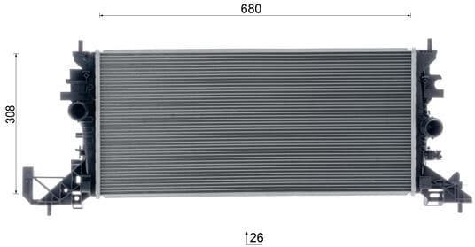 Radiator, engine cooling BEHR CR 2251 000S - image 10