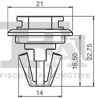Clip, trim/protection strip 22-40017.5
