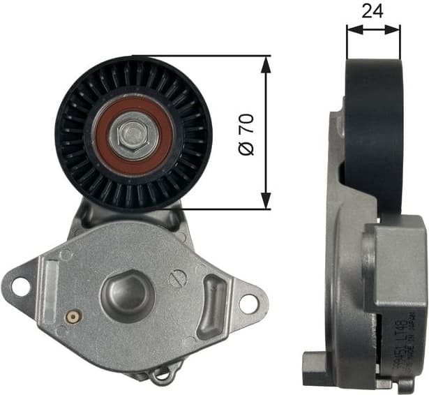 Belt Tensioner, V-ribbed belt DriveAlign™ T39246