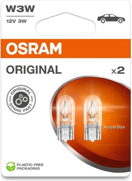 Osram Bulb W3W 12v W2.1x9.5D - 2821-2BL (OSRAM) - Autoera