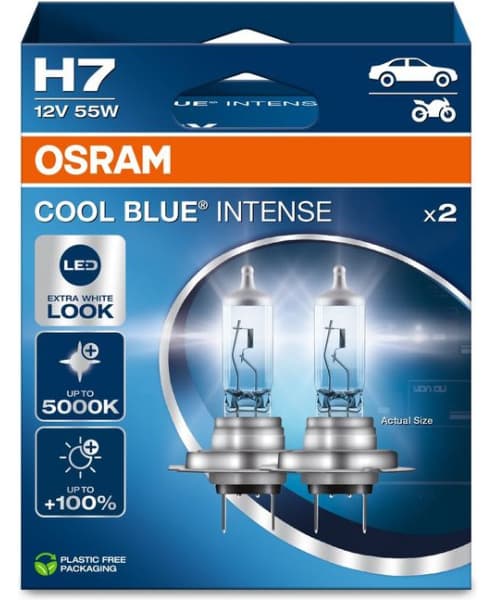 Osram Bulbs H7 12V CoolBlue Intense NextGen kompl. 2vnt - Autoera