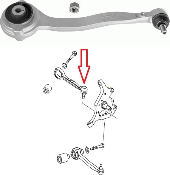 Arm front suspension 29634 03