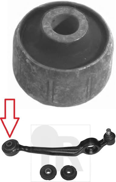 Silentblock front axle 10080 01