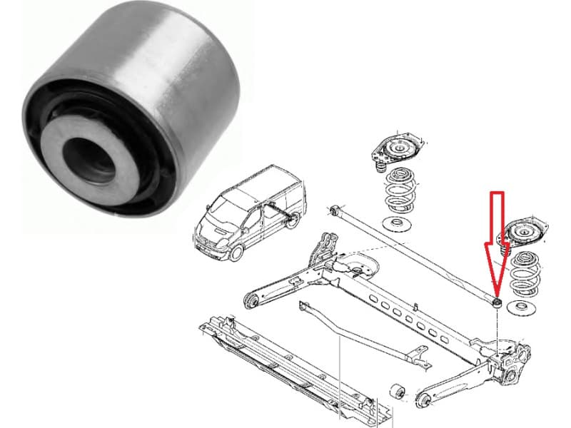 Silentblock rear axle 36526 01
