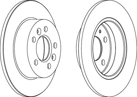 Brake discs kit rear, (2pcs) 23-0482C