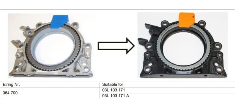 Seal crankshaft rear 364.700