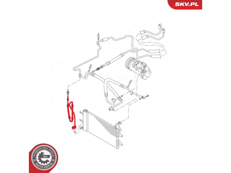 High/Low-pressure Line, air conditioning 54SKV704 - image 5