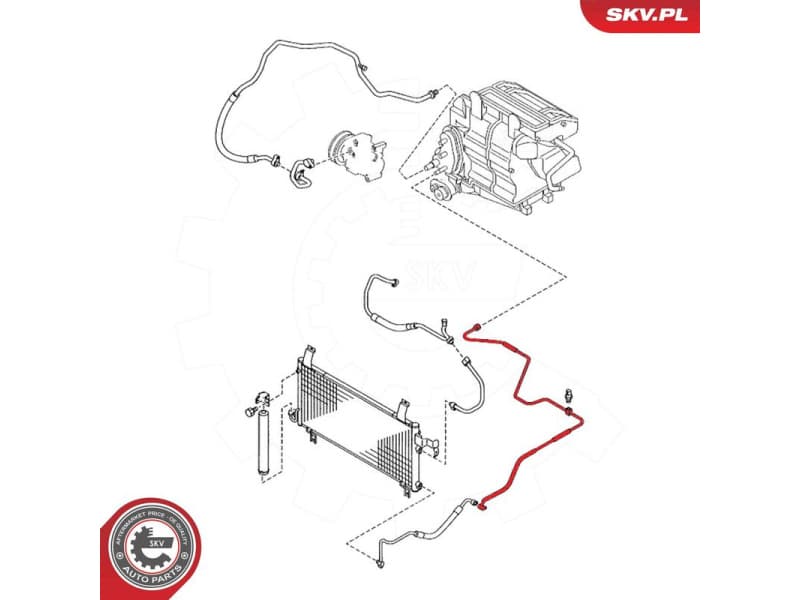 High/Low-pressure Line, air conditioning 54SKV644 - image 6