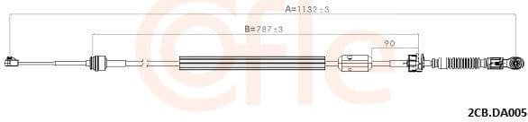 Cable Pull, manual transmission 92.2CB.DA005