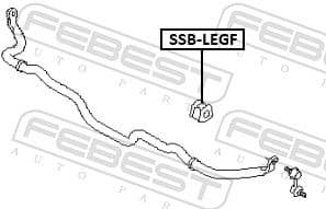Mounting, stabiliser bar SSB-LEGF - image 2