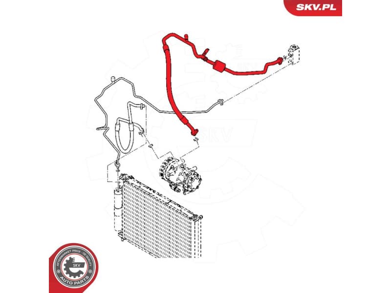 High/Low-pressure Line, air conditioning 54SKV661 - image 6
