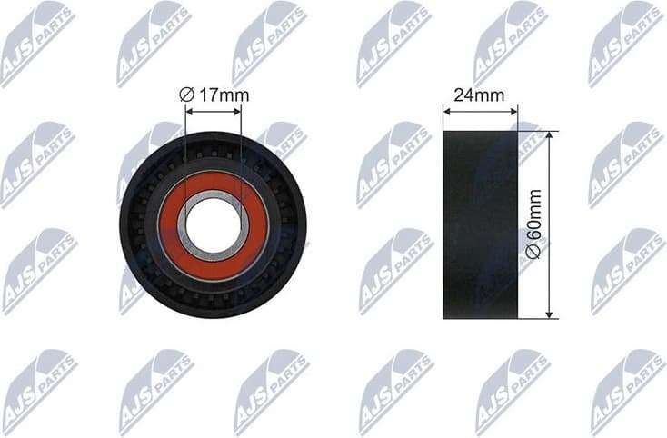 Tensioner Pulley, V-ribbed belt RNK-VW-038