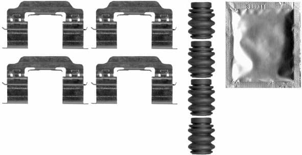 Accessory Kit, disc brake pad 82547300