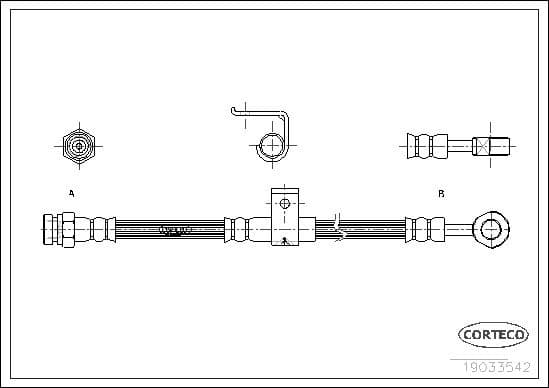 Brake Hose 19033542 - image 2