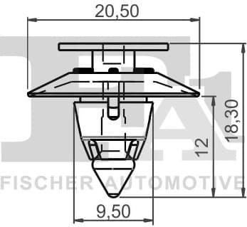 Clip, trim/protection strip 13-40006.10 - image 2