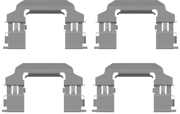 Accessory Kit, disc brake pad 82557400