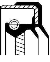 Shaft Seal, manual transmission 01016882B - image 2