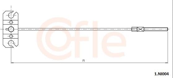 Cable Pull, parking brake 92.1.NI004