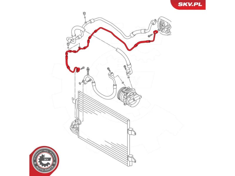 High/Low-pressure Line, air conditioning 43SKV559