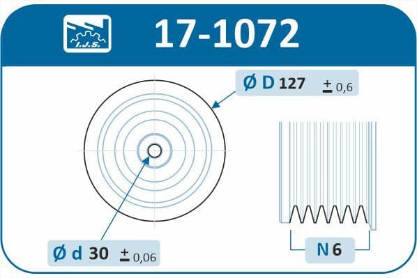 Pulley crankshaft 17-1072 - image 2