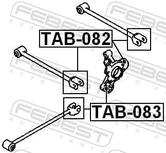 Mounting, control/trailing arm TAB-082 - image 2