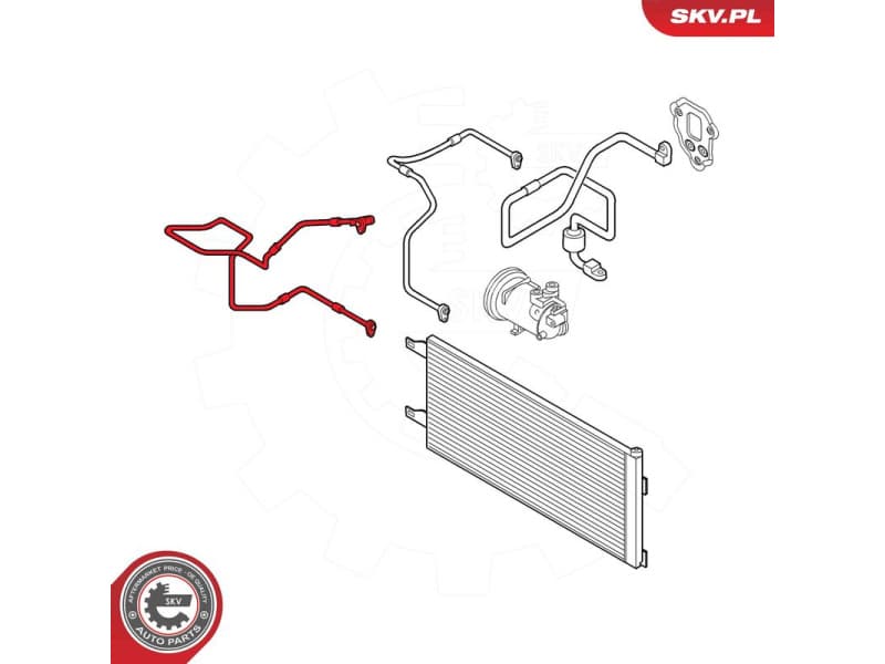High/Low-pressure Line, air conditioning 54SKV614