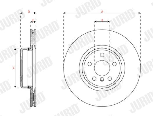 Brake Disc COAT+ 563693JVC-1
