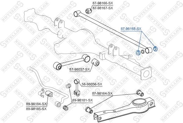 Mounting, control/trailing arm 87-98168-SX - image 2