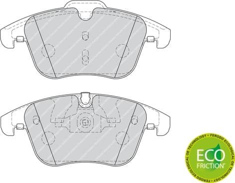 Brake pads front, Top Quality FDB4107