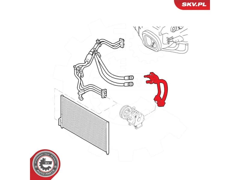 High/Low-pressure Line, air conditioning 54SKV616 - image 4
