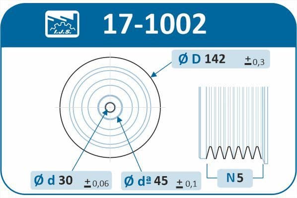 Pulley crankshaft 17-1002 - image 2