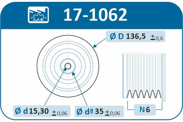 Pulley crankshaft 17-1062 - image 4
