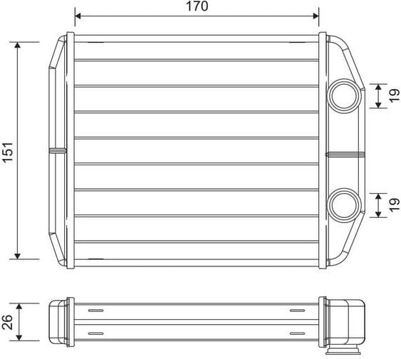 Heat Exchanger, interior heating 811582