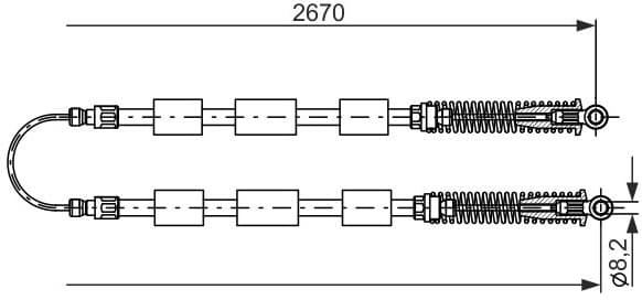 Cable Pull, parking brake 1987477553